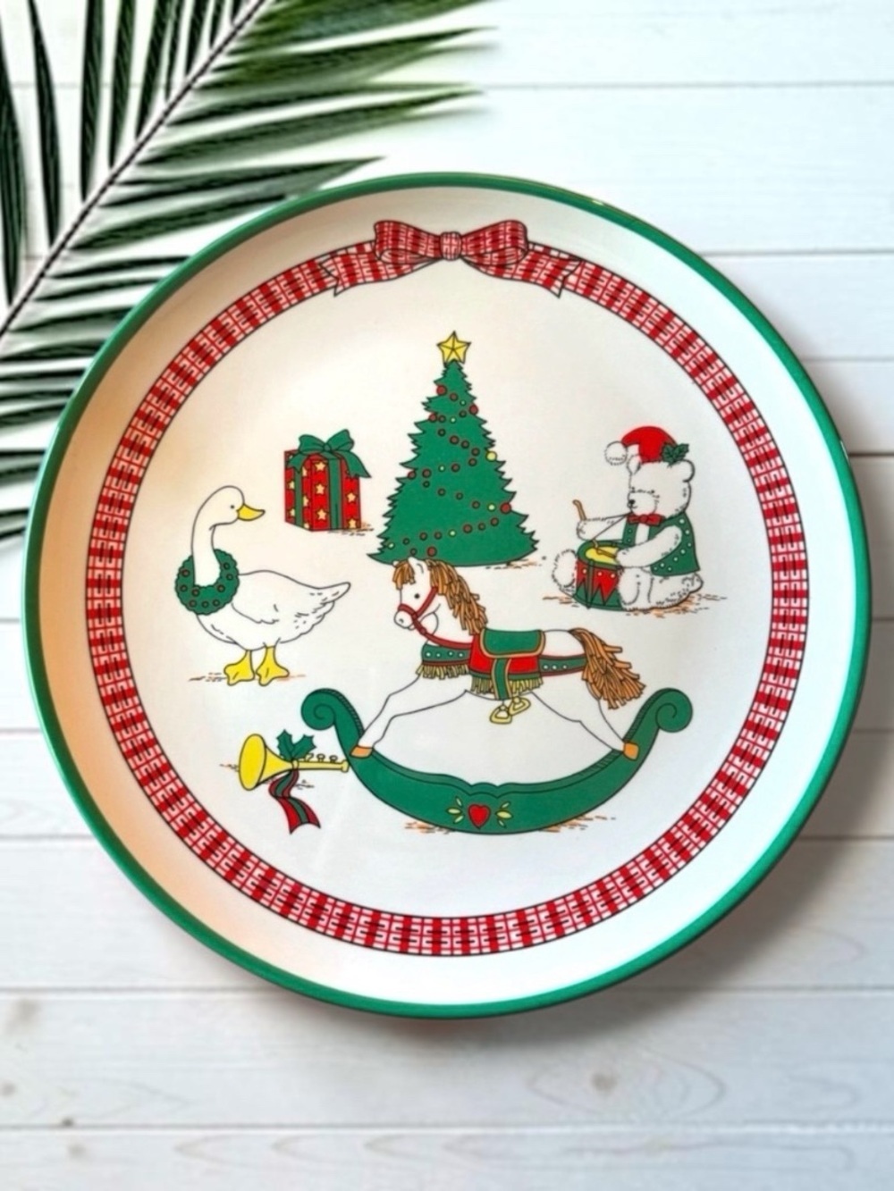 VINTAGE Taipro Melamine Christmas Platter Plate - Vintage Christmas
